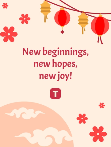 Free Lunar New Year Template to Edit Online