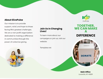 Free Donation Brochure Template to Edit Online