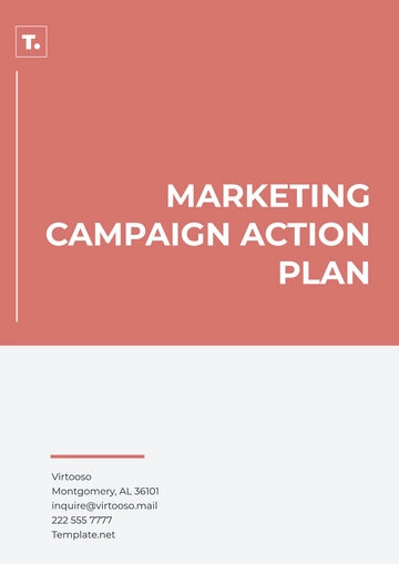 Free Marketing Campaign Action Plan Template to Edit Online