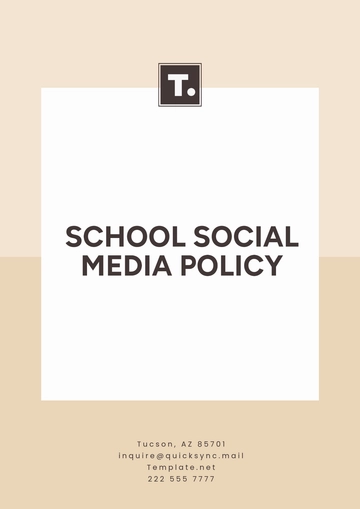 Free School Social Media Policy Template to Edit Online