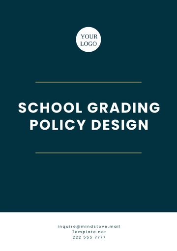 Free School Grading Policy Design Template to Edit Online