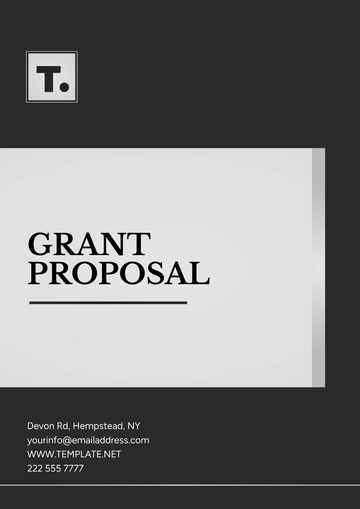 Free Grant Proposal Template to Edit Online