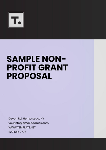 Free Sample Non-Profit Grant Proposal Template to Edit Online