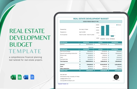 Real Estate Development Budget Template