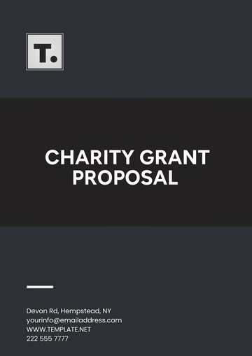 Free Charity Grant Proposal Template to Edit Online
