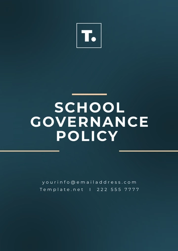 Free School Governance Policy Template to Edit Online