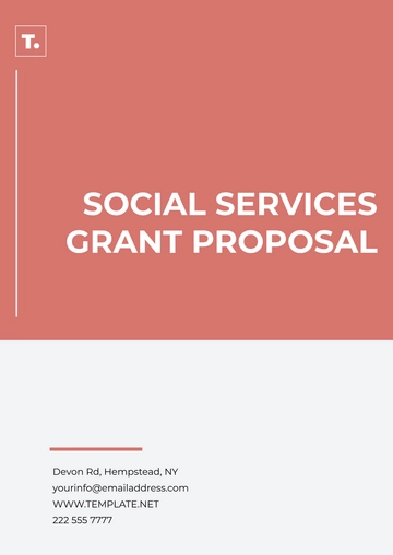 Free Social Services Outline Grant Proposal Template to Edit Online