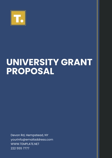 Free University Grant Proposal Template to Edit Online