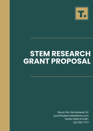 Free STEM Research Format Grant Proposal  Template to Edit Online