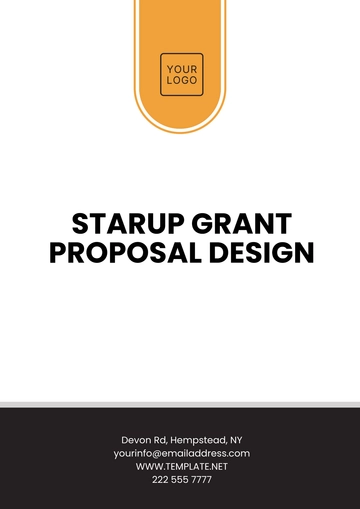 Free Startup Grant Proposal Design Template to Edit Online