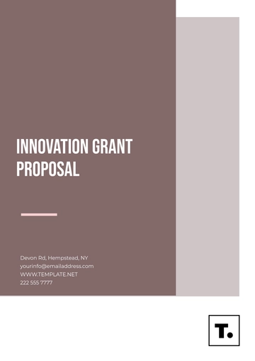 Free Innovation Grant Proposal Template to Edit Online