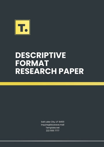 Free Descriptive Format Research Paper Template to Edit Online