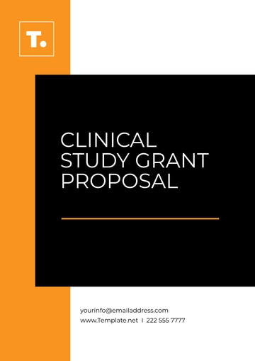 Free Clinical Study Grant Proposal Template to Edit Online