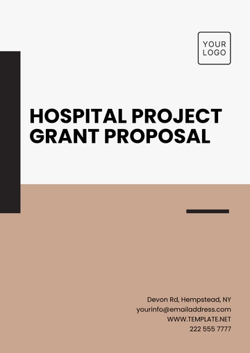 Free Hospital Project Grant Proposal Template to Edit Online