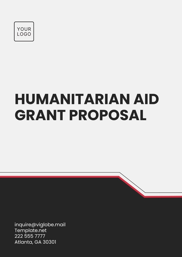 Free Humanitarian Aid Grant Proposal Template to Edit Online