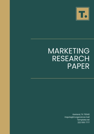 Free Marketing Research Paper Template to Edit Online