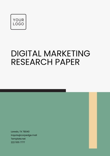 Free Digital Marketing Research Paper Template to Edit Online