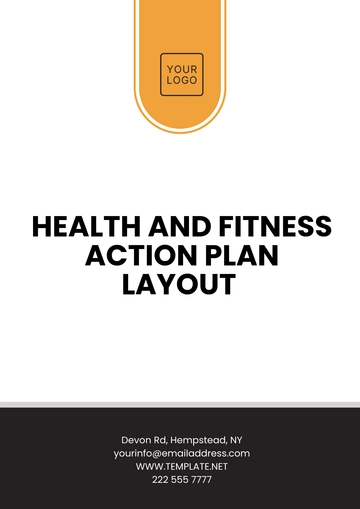 Free Health and Fitness Action Plan Layout Template to Edit Online