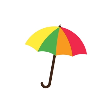Free Colorful Umbrella Clipart to Edit Online