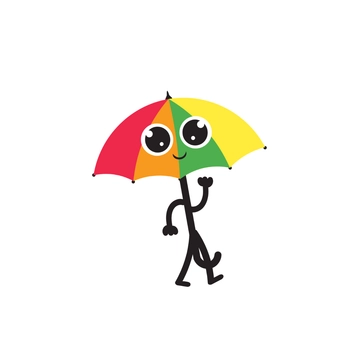 Free Cartoon Umbrella Clipart to Edit Online