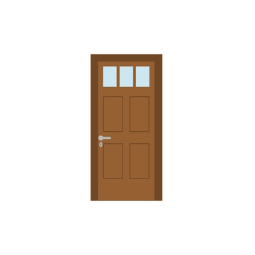 Free Wooden Door Clipart to Edit Online