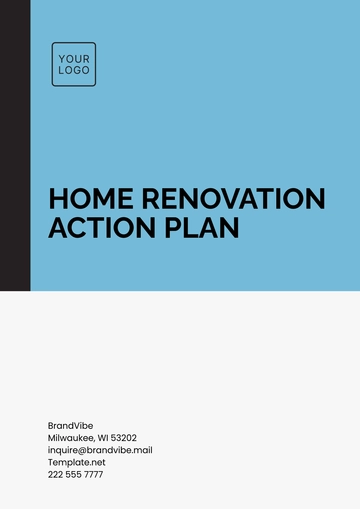 Free Home Renovation Action Plan Template to Edit Online