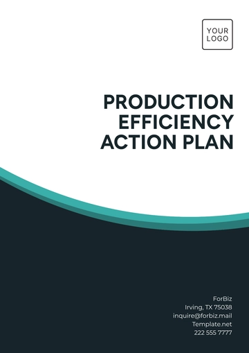 Free Production Efficiency Action Plan Template to Edit Online