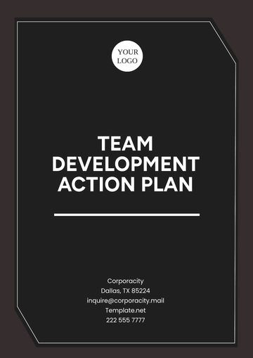 Free Team Development Action Plan Template to Edit Online