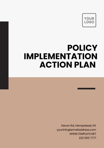 Free Policy Implementation Action Plan Template to Edit Online