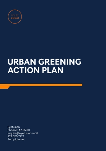Free Urban Greening Action Plan Template to Edit Online
