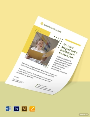 Work From Home Promotional Flyer Template