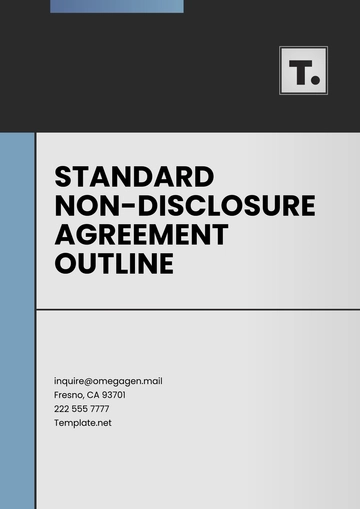 Free Standard Non-Disclosure Agreement Outline Template to Edit Online