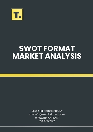 Free SWOT Format Market Analysis  Template to Edit Online