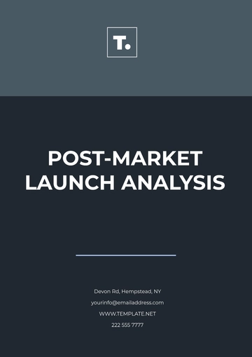 Free Post-Market Launch Analysis Template to Edit Online