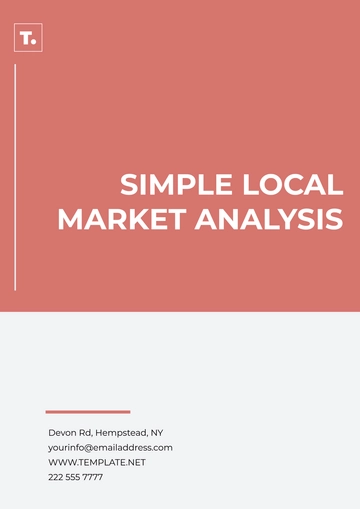 Free Simple Local Market Analysis Template to Edit Online