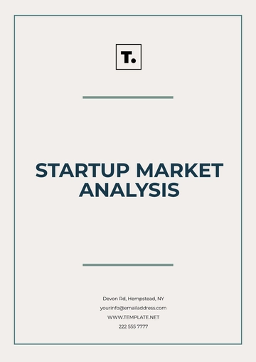 Free Startup Market Analysis Layout Template to Edit Online