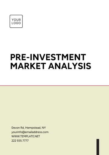 Free Pre-Investment Market Analysis Template to Edit Online