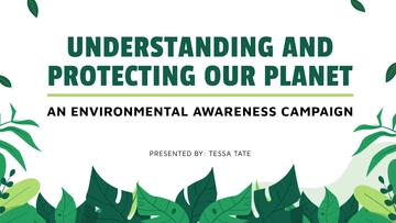 Free Environment Awareness PPT to Edit Online