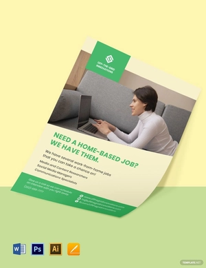 Work at Home Flyer Template