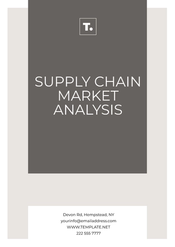 Free Supply Chain Market Analysis Template to Edit Online