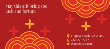Free Red Chinese New Year Envelope Template to Edit Online