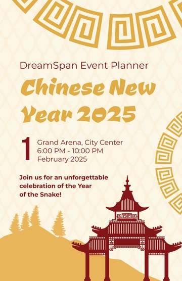 Free Chinese New Year 2025 Poster Template to Edit Online