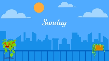 Free Sunday Background Template to Edit Online