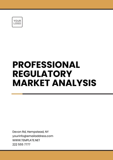 Free Professional Regulatory Market Analysis Template to Edit Online