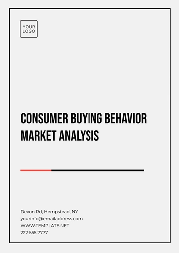 Free Consumer Buying Behavior Market Analysis Template to Edit Online