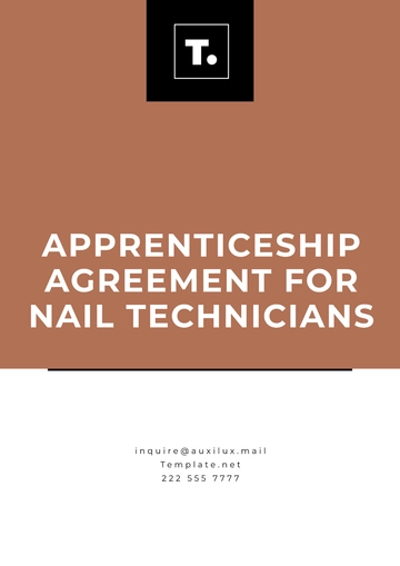 Free Apprenticeship Agreement for Nail Technicians Template to Edit Online