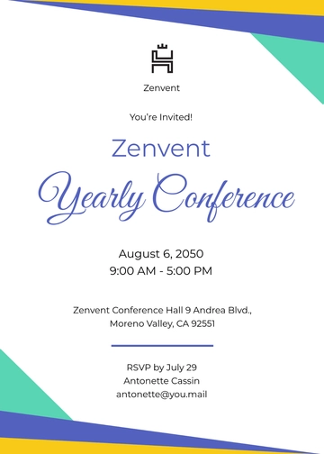 Free Colorful Business Invitation Flyer Template to Edit Online