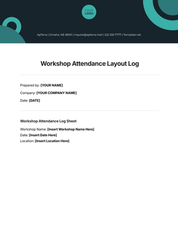 Free Workshop Attendance Layout Log Template to Edit Online