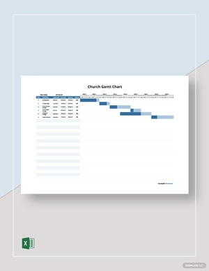 Sample Church Gantt Chart Template