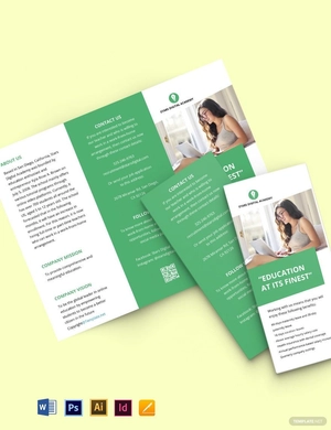 Tri-Fold Simple Work From Home Brochure Template